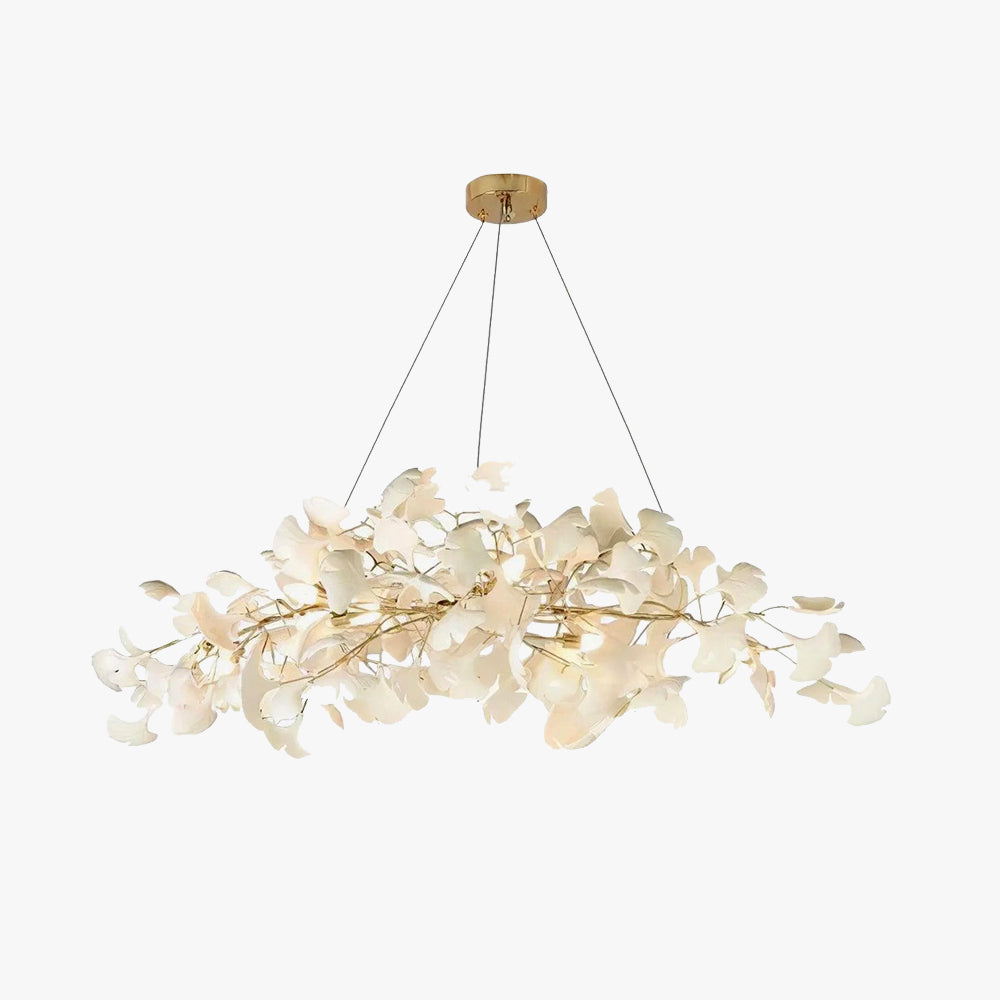 Olivia Moderne Design LED Kroonluchter Wit Gouden Metaal Woonkamer