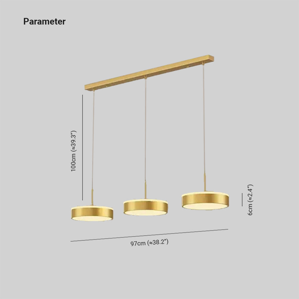 Raheel Moderne LED Hanglampen Zwart Goud Metaal Kantoor Eetkamer