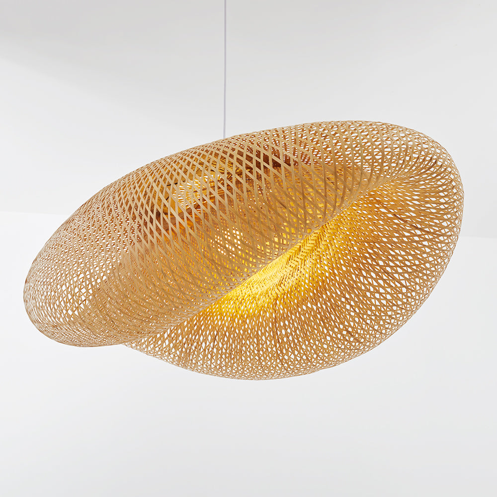 Muto Design LED Hanglamp Bollen Bamboe Slaapkamer/Woonkamer/Eetkamer