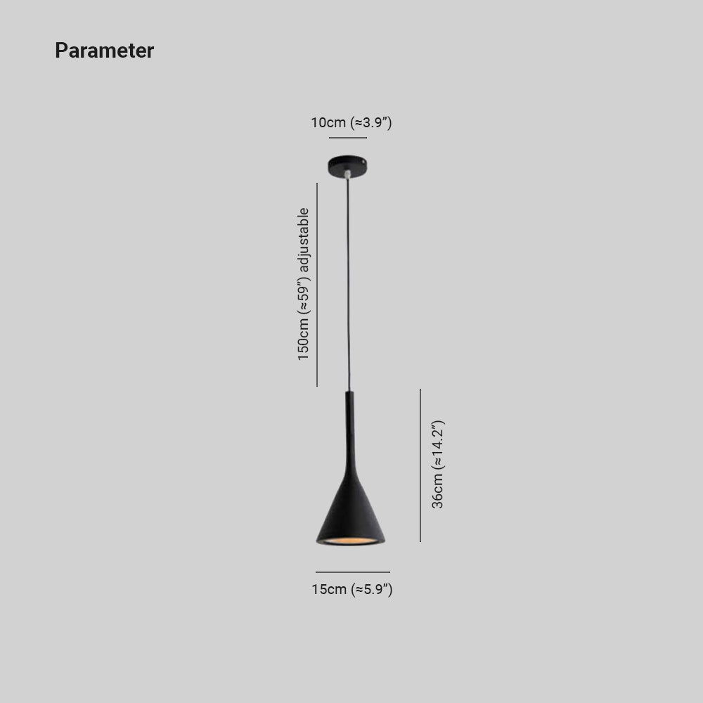 Morandi Moderne Driehoek Hanglampen Zwart Wit Geel Woonkamer