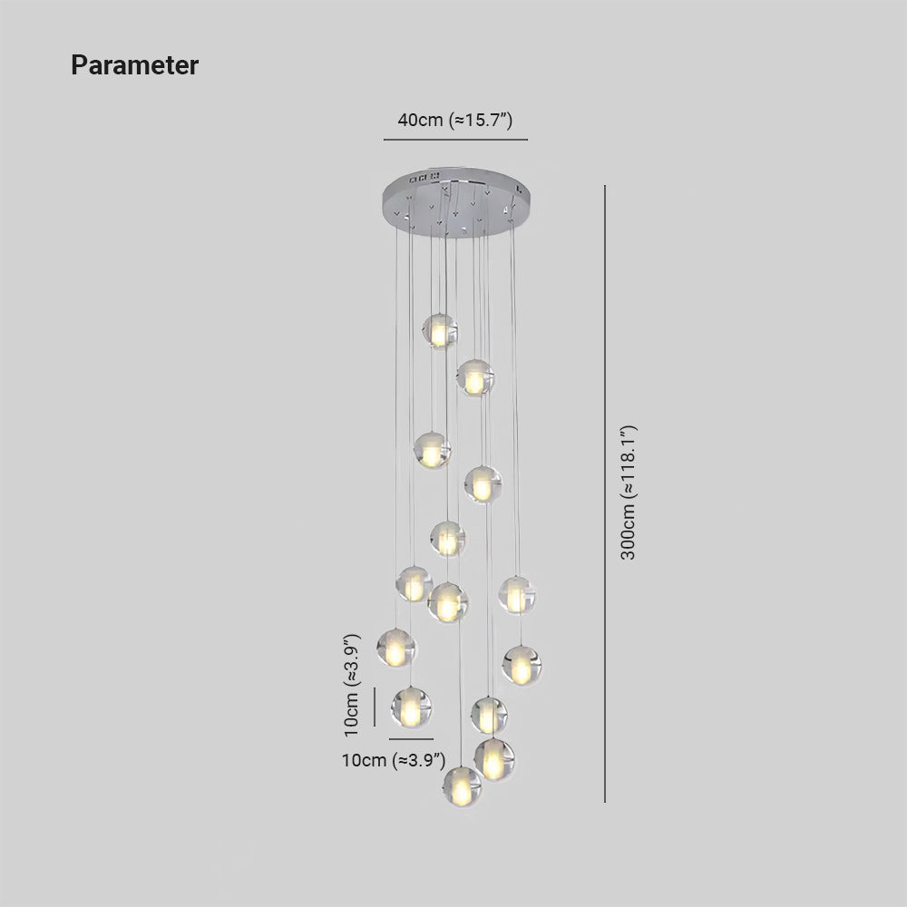 Hailie Design Ronde LED Hanglamp Metaal/Acryl Slaapkamer/Woonkamer/Eetkamer