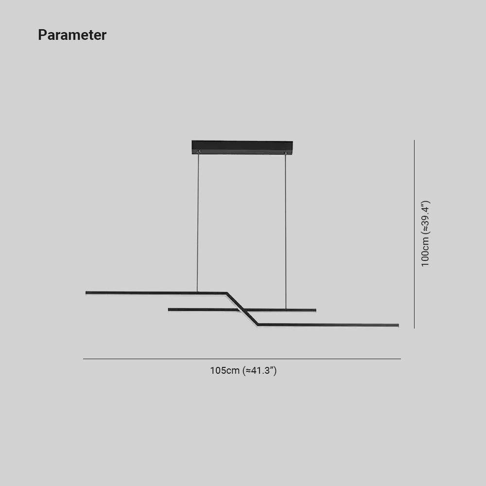 Louise Moderne Polyline Hanglampen Zwart Goud Metaal Woonkamer Slaapkamer