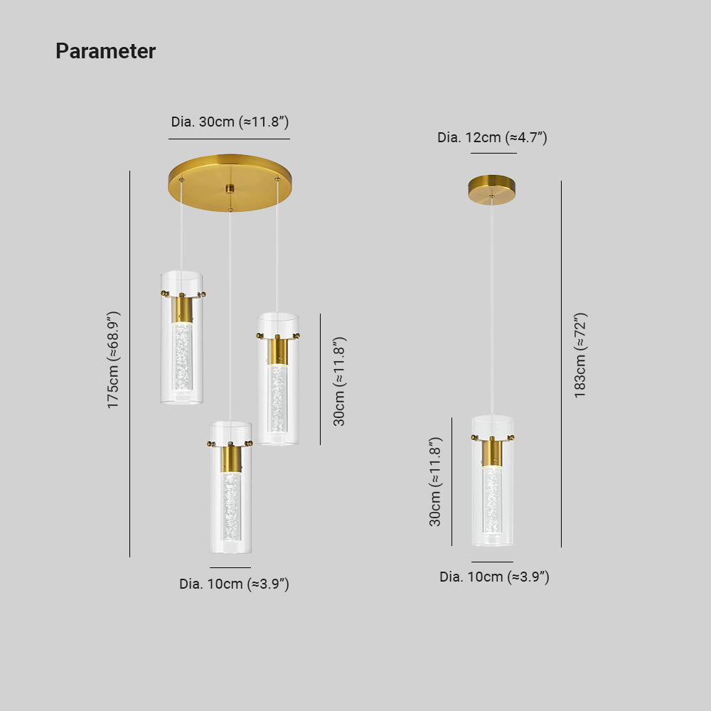 Quinn Moderne Ontwerper Metaal Glas Hanglampen Slaapkamer