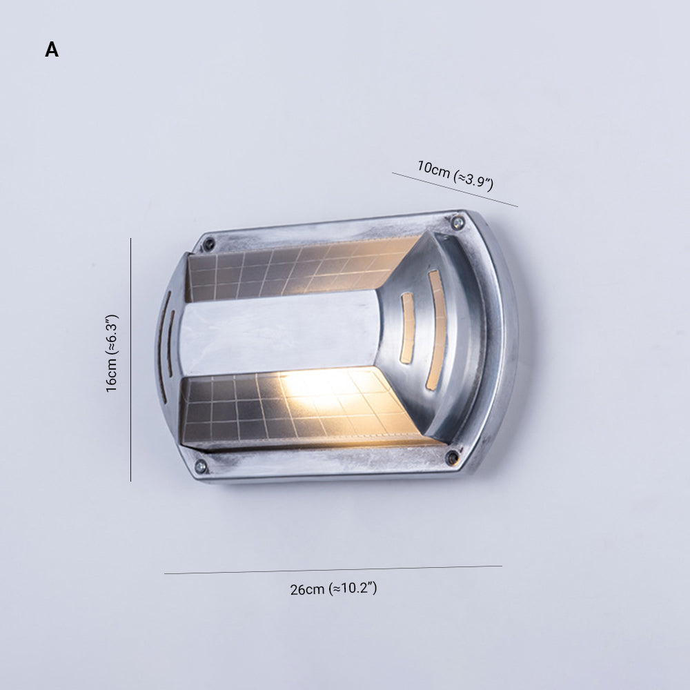 Orr Moderne Design LED Wandlamp Geometrisch  Metaal/Glas Zilver Buiten Binnenplaats/Omheining/Balkon