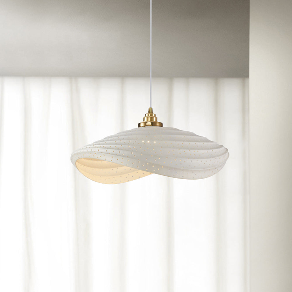 Renée Moderne LED Hanglamp Metaal/Stof Wit/Beige/Groen Slaapkamer