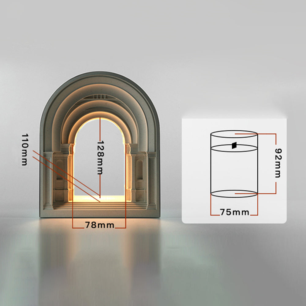 Félicie Moderne Design LED Art Deco Koepel Kaars Gips Tafellamp Wit Woon/Eet/Slaapkamer