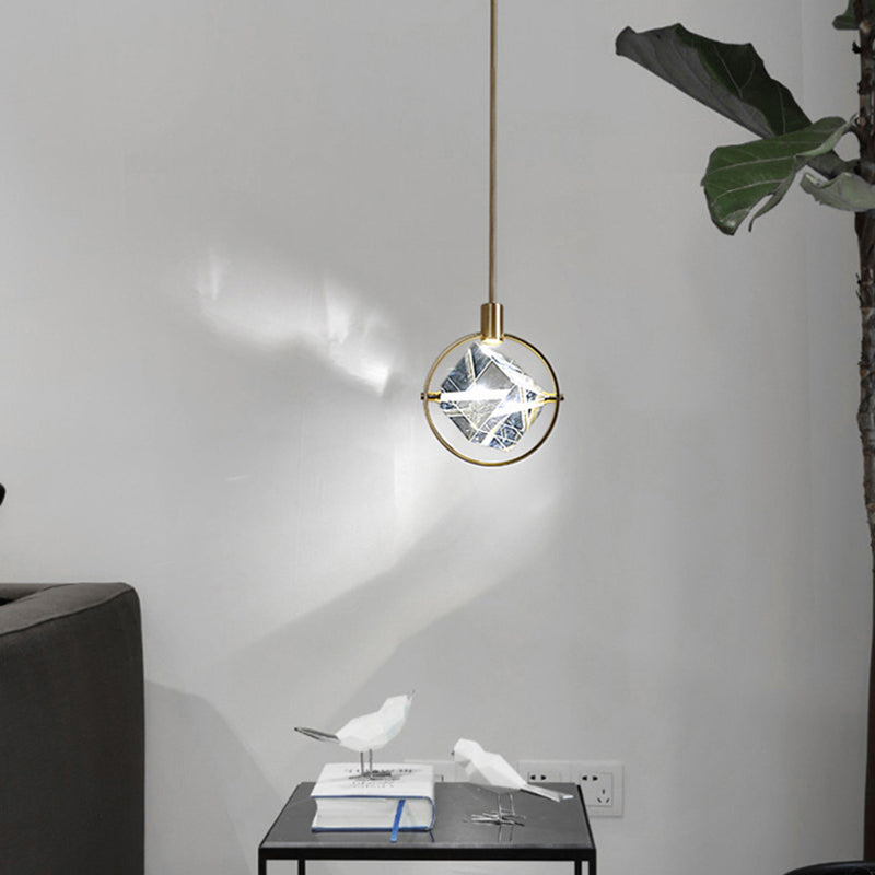 Kristy Moderne Luxe Geometrie Hanglamp Goud Metaal/Kristall Woon/Slaap/Eetkamer