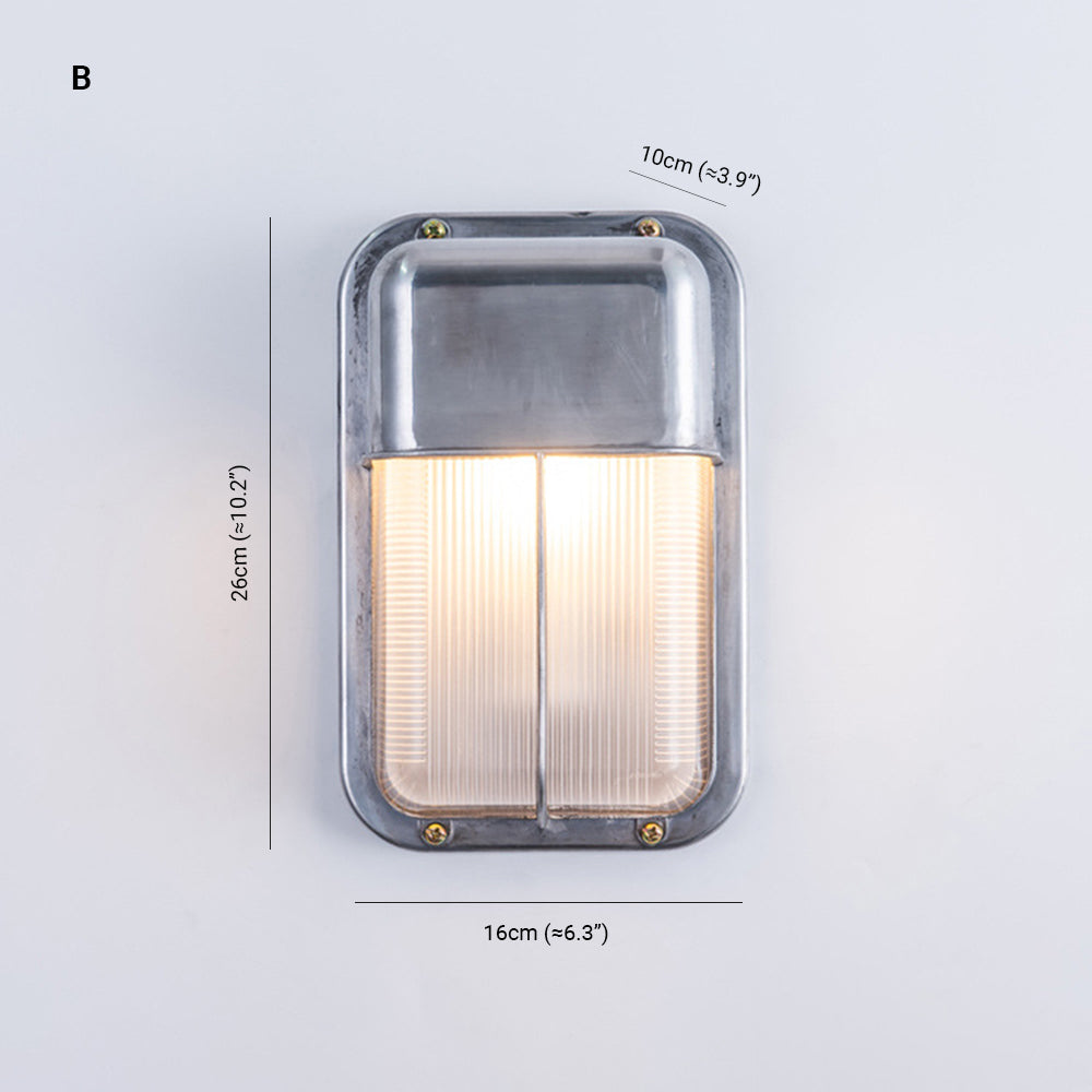 Orr Moderne Design LED Wandlamp Geometrisch  Metaal/Glas Zilver Buiten Binnenplaats/Omheining/Balkon