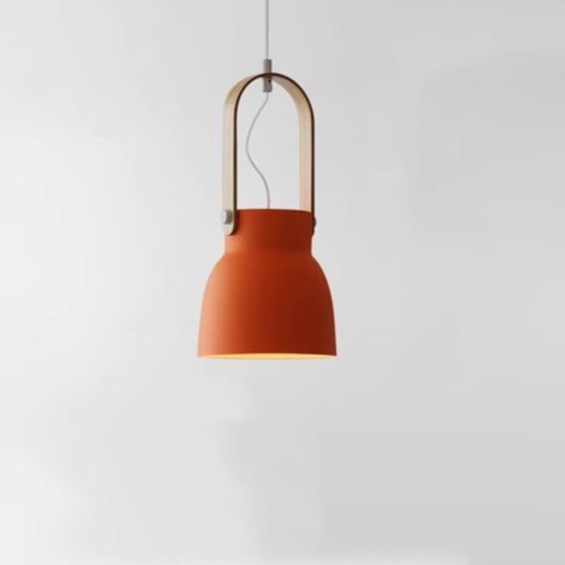 Morandi Vintage Hanglampen Zwart/oranje Metaal/Hout Slaapkamer