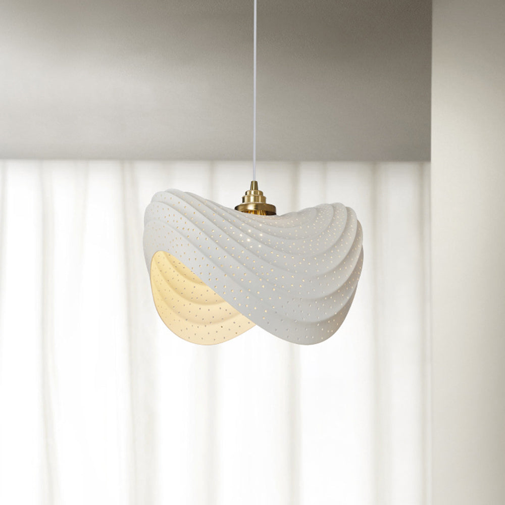 Renée Moderne LED Hanglamp Metaal/Stof Wit/Beige/Groen Slaapkamer