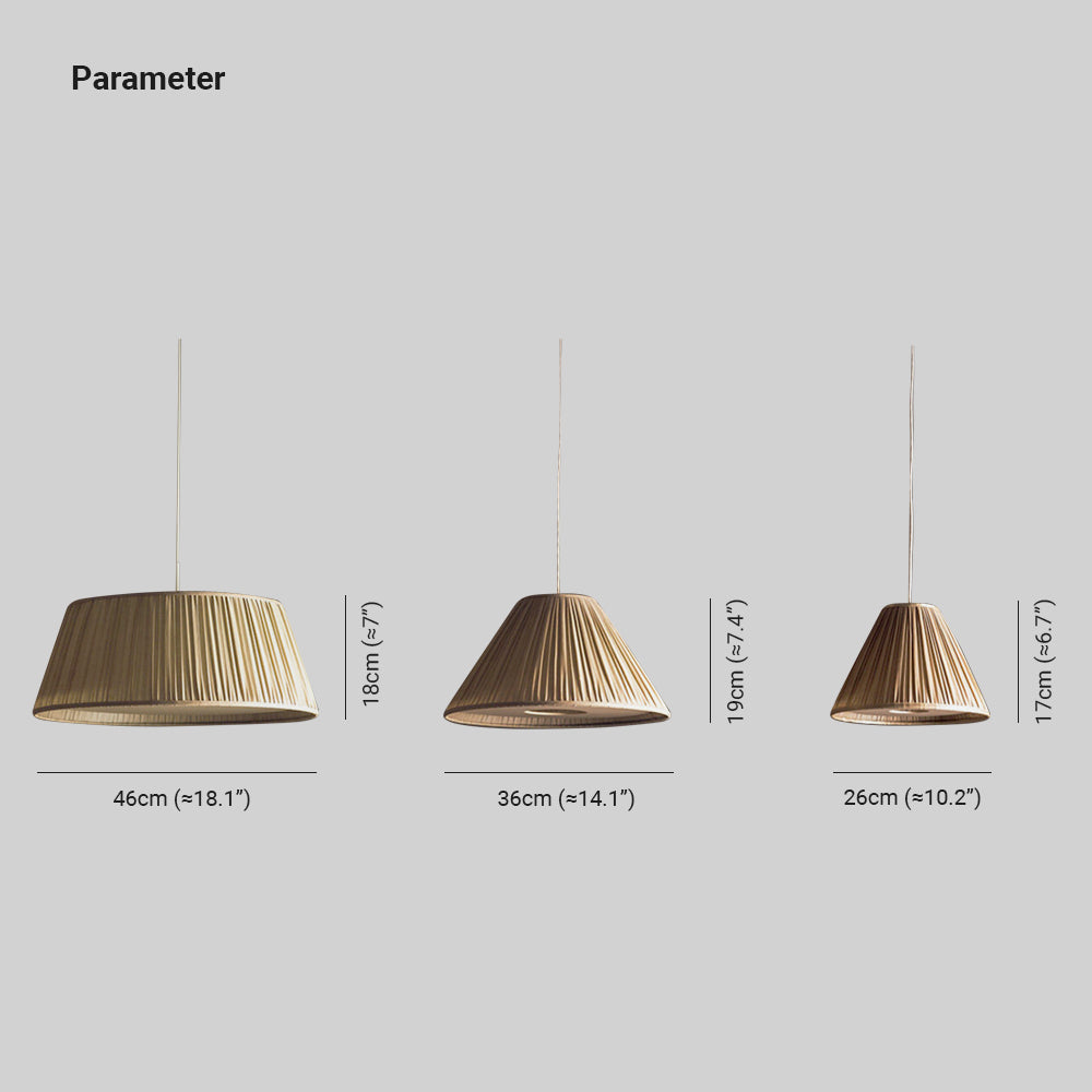 Renée Moderne Design LED Geplooide Hanglamp Metaal/Stof Woonkamer/Eetkamer/Slaapkamer