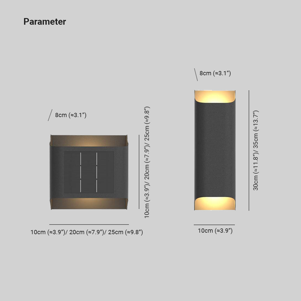 Orr Moderne Design LED Buitenlamp Wandlamp Metaal Zwart Buiten