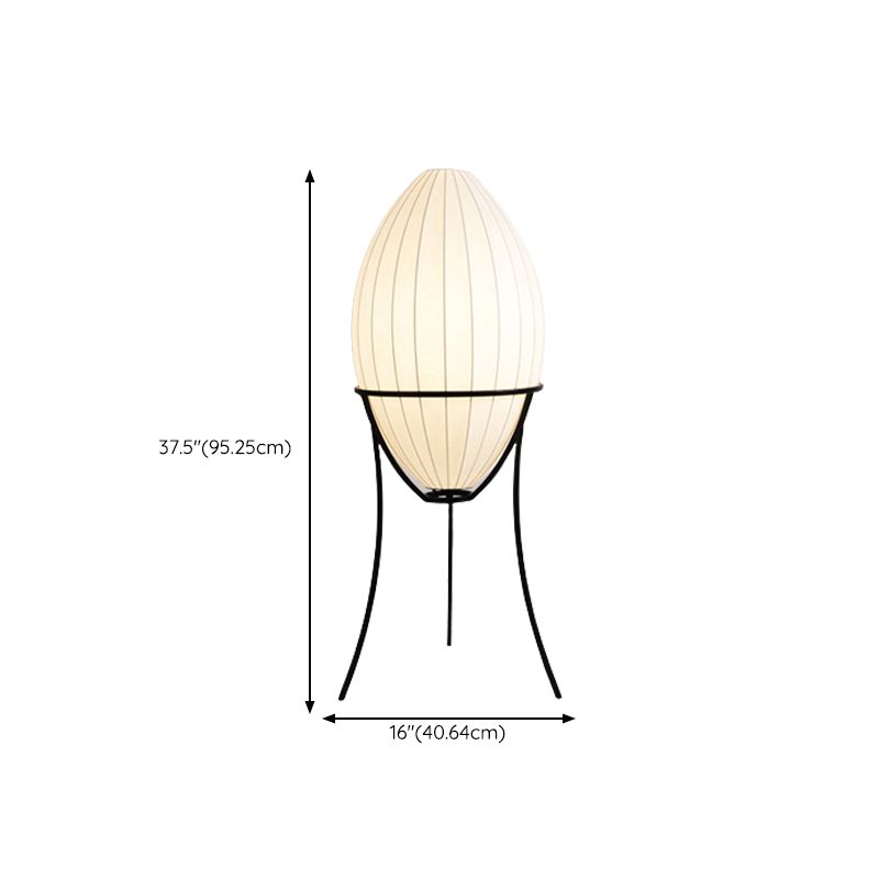 Renée Moderne Design LED Ei-vormige Vloerlamp Stof/Metaal Woonkamer/Slaapkamer