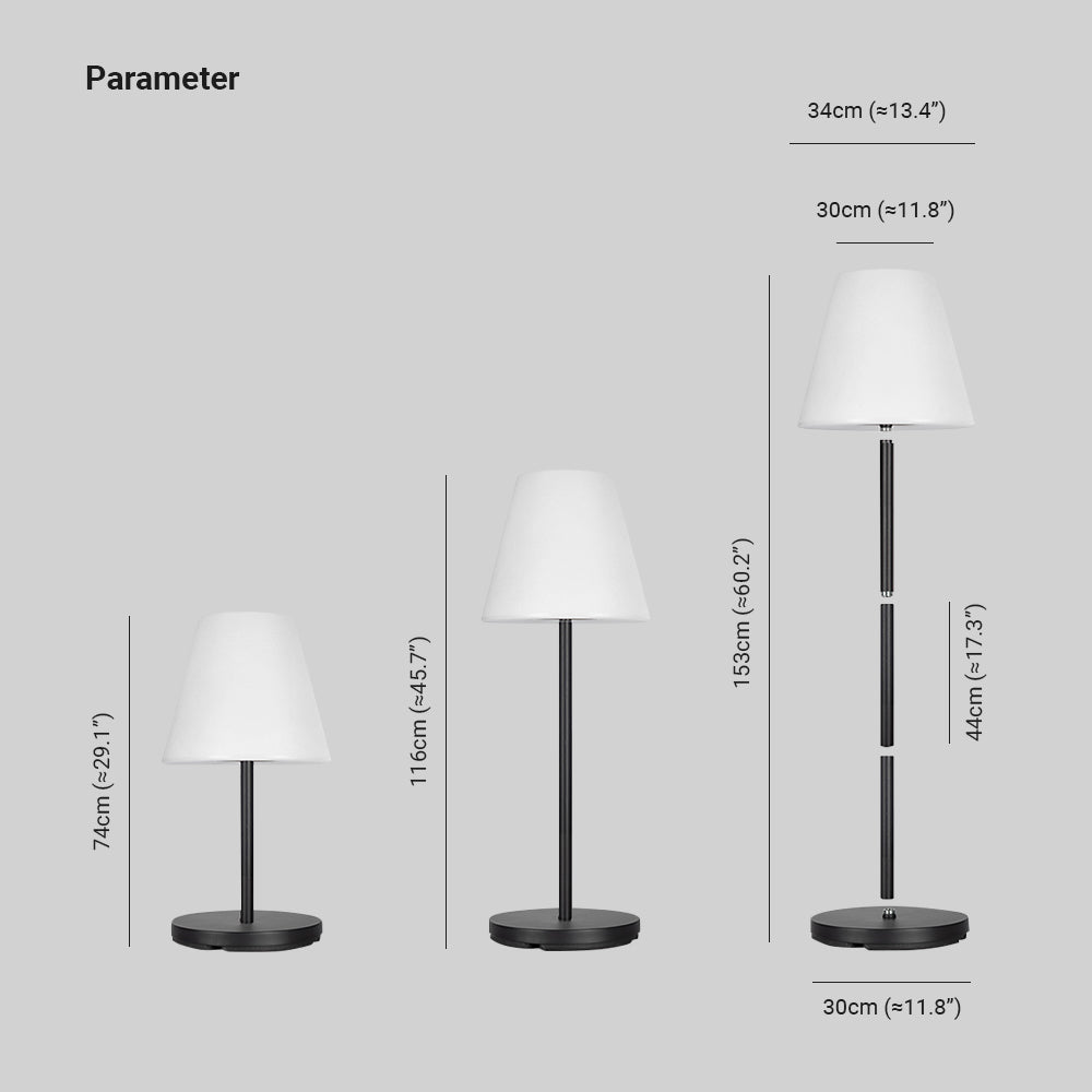 Eryn Moderne LED Buitenlamp Zonne Metaal/Acryl Wit/Zwart Tuin/Stoeprand/Balkon