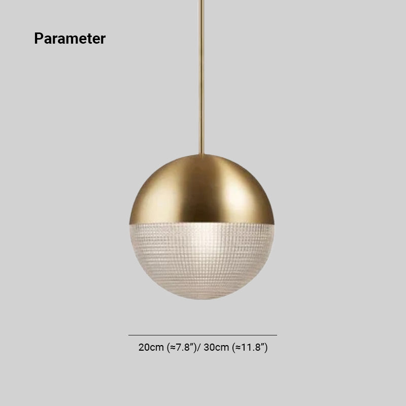 Hailie Moderne Bol LED Hanglamp Metaal/Glas Zwart/Goud Slaap/Woon/Eetkamer