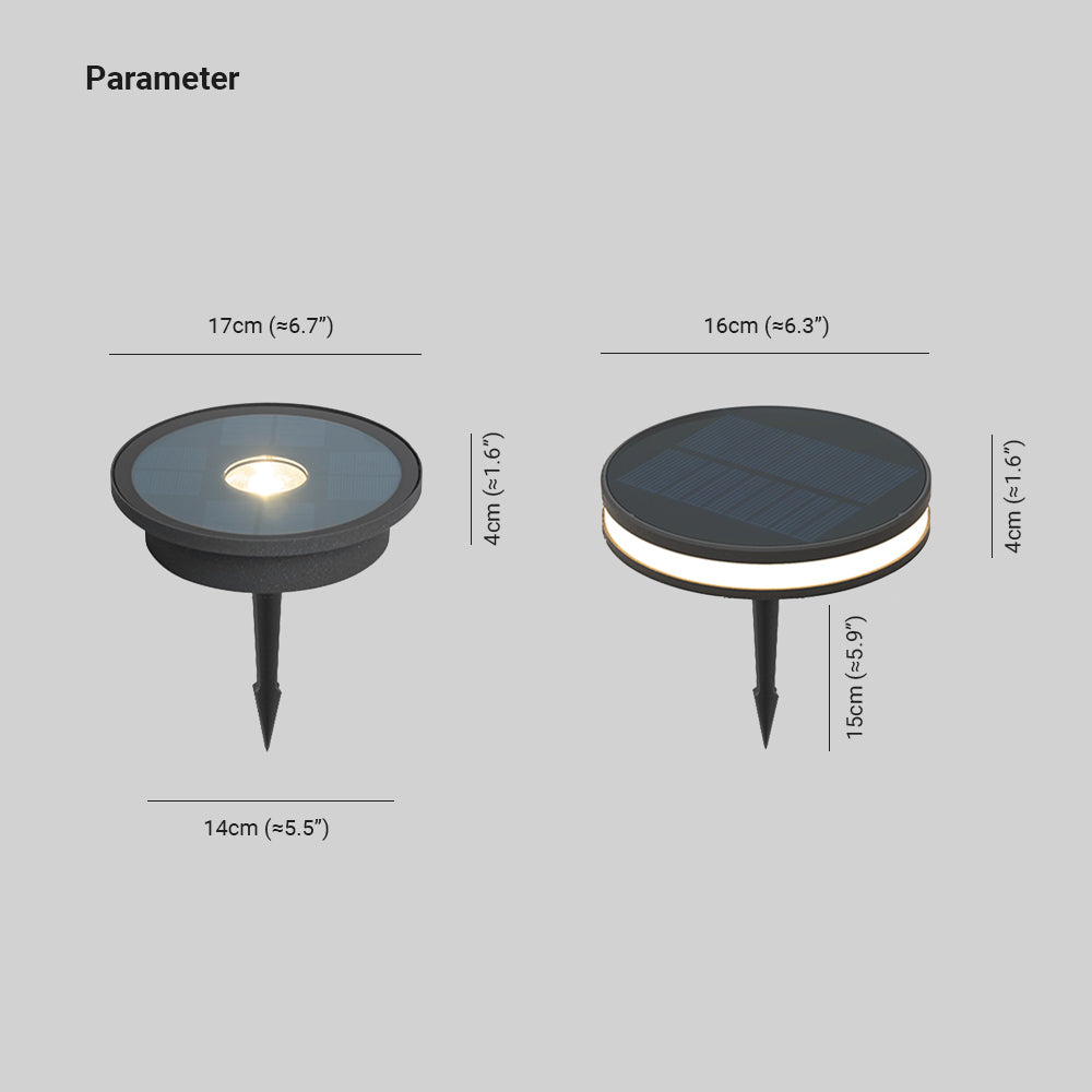 Orr Moderne Ronde LED Buitenlamp Zwart/Acryl Metaal Hal Tuin