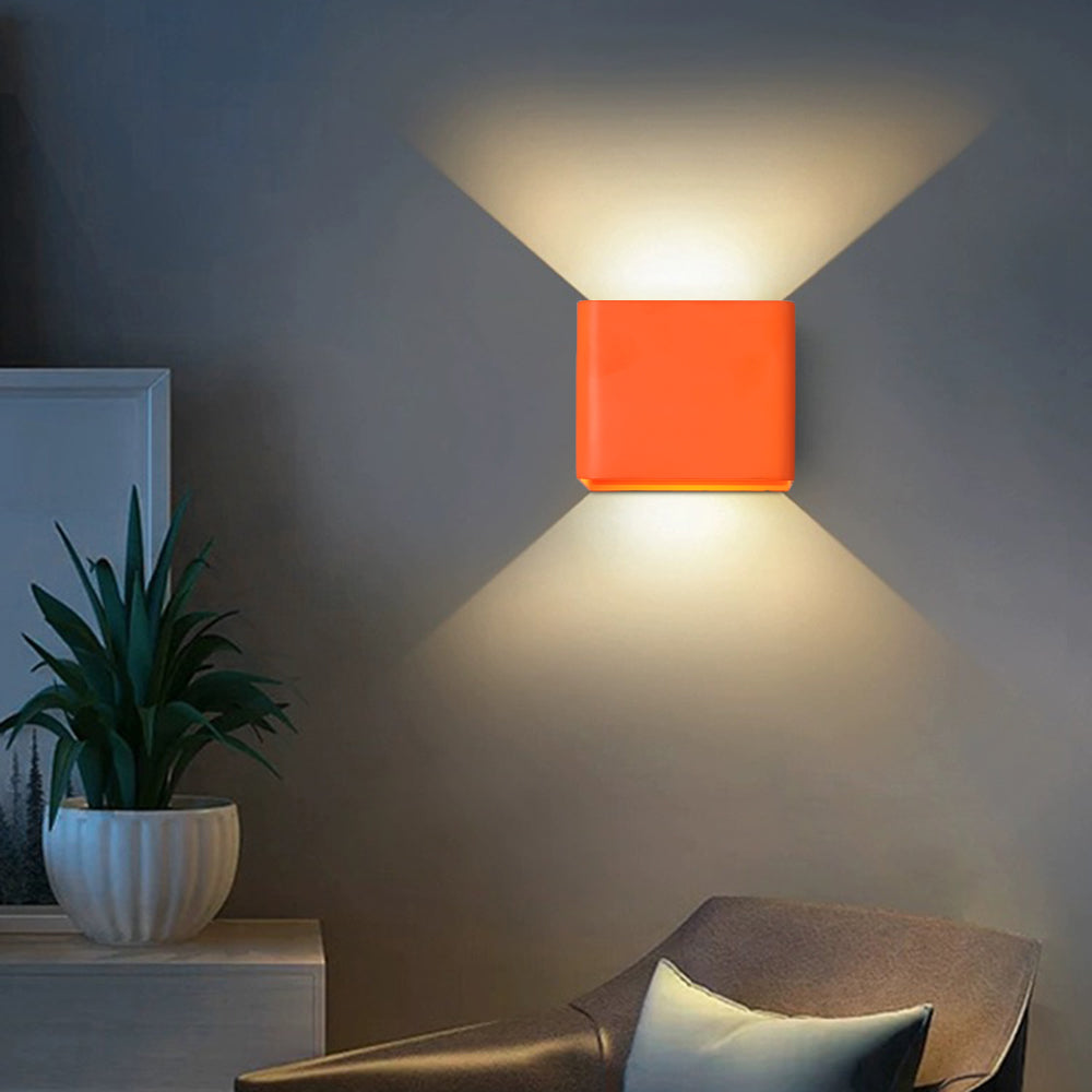 Orr Moderne Vierkant Wandlamp Zwart Wit Groen Slaapkamer