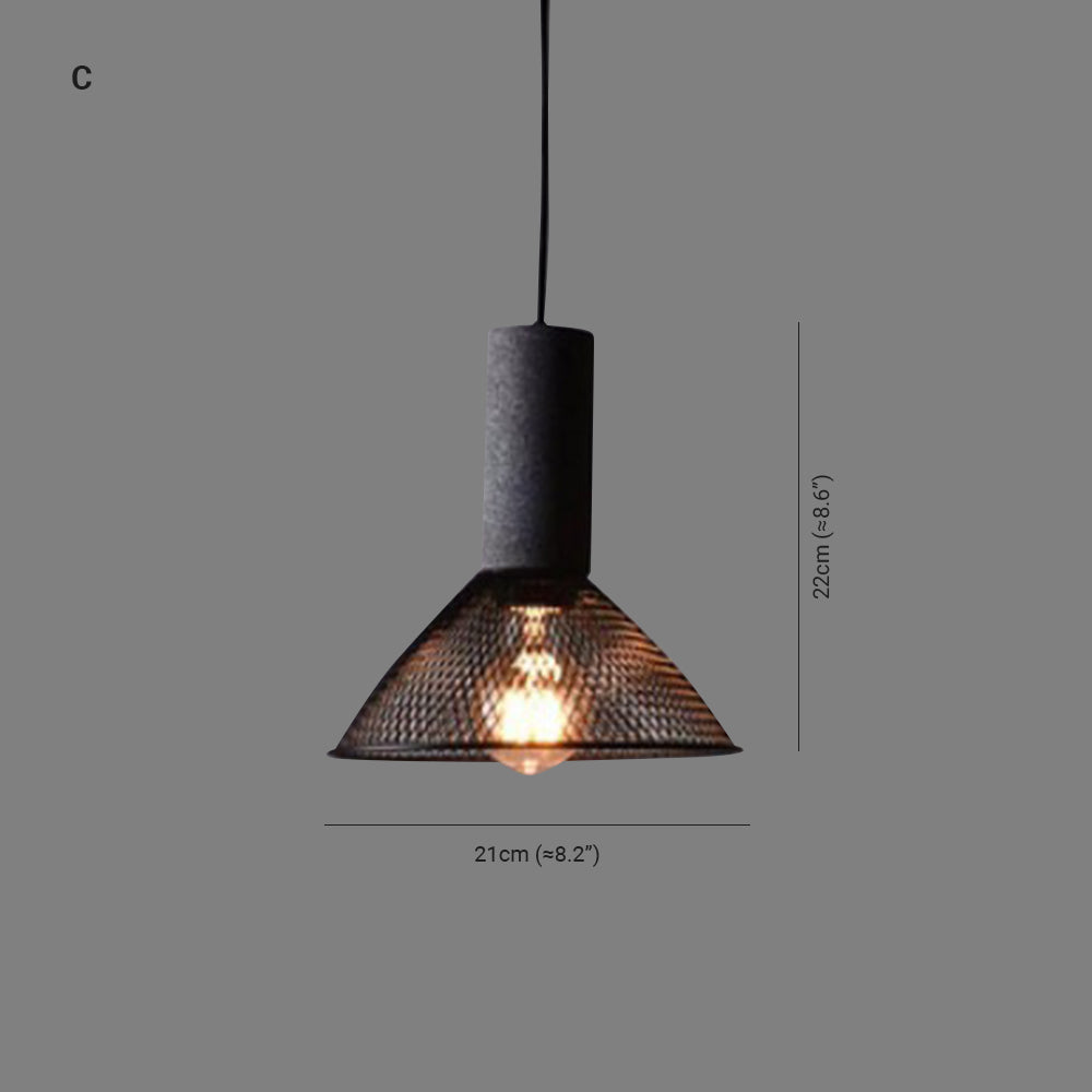 Zaid Industriële Design Cilindervormige Hanglamp Cement/Metaal/Steen Eetkamer/Bar