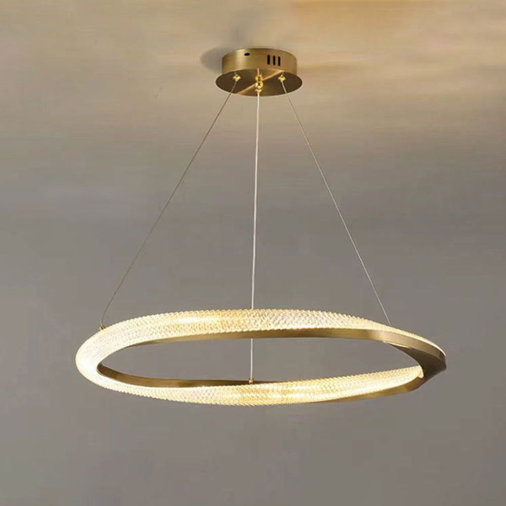 Kirsten Moderne Rond/Ovaal LED Handlamp Metaal/Acryl Zwart/Koper Slaap/Woon/Eetkamer