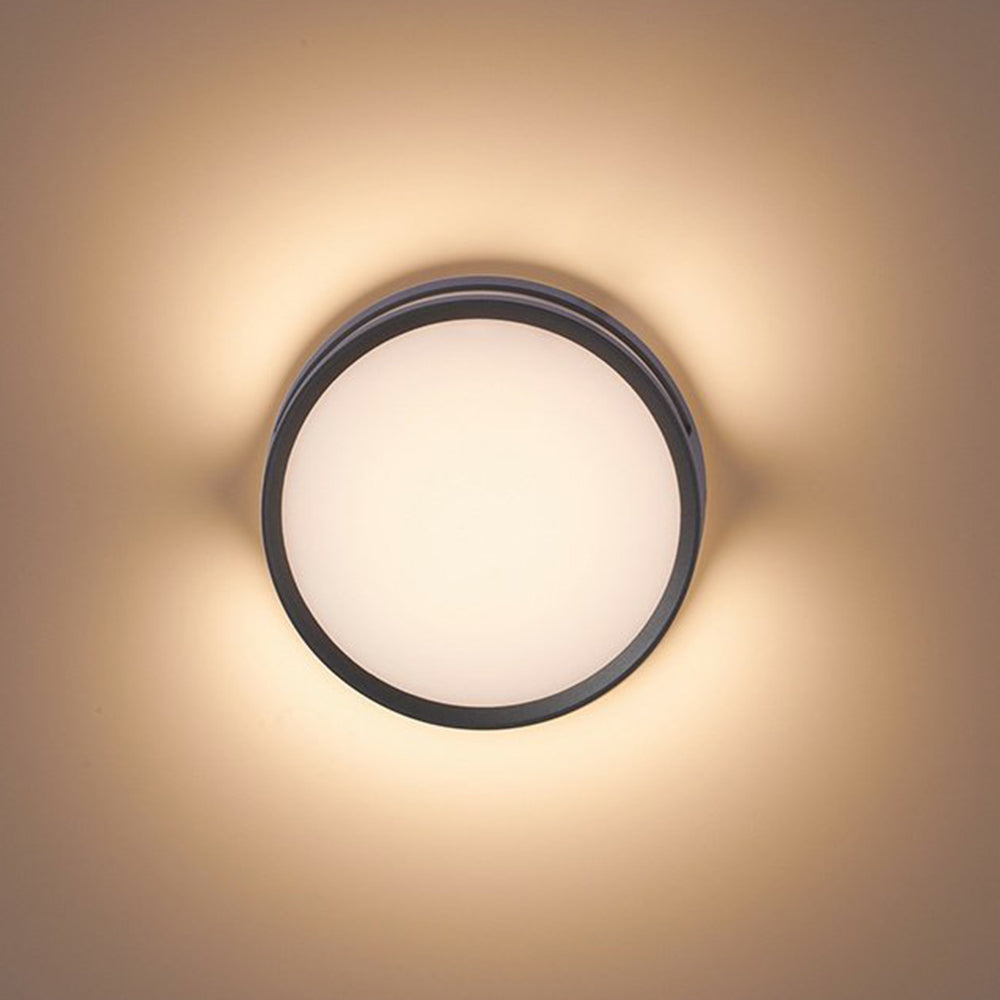 Orr Modern Grote Rond LED Wandlamp Witte Zwart Goud Metal Buiten
