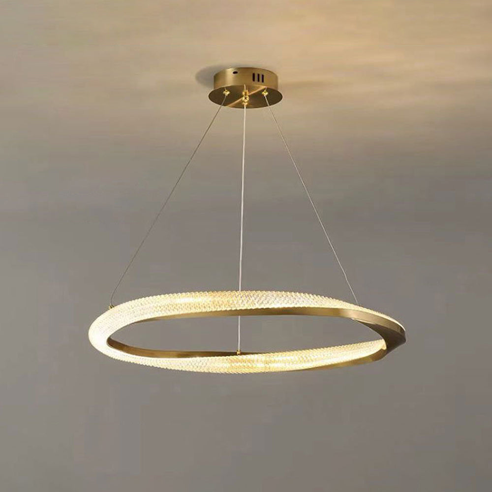 Kirsten Moderne Rond/Ovaal LED Handlamp Metaal/Acryl Zwart/Koper Slaap/Woon/Eetkamer