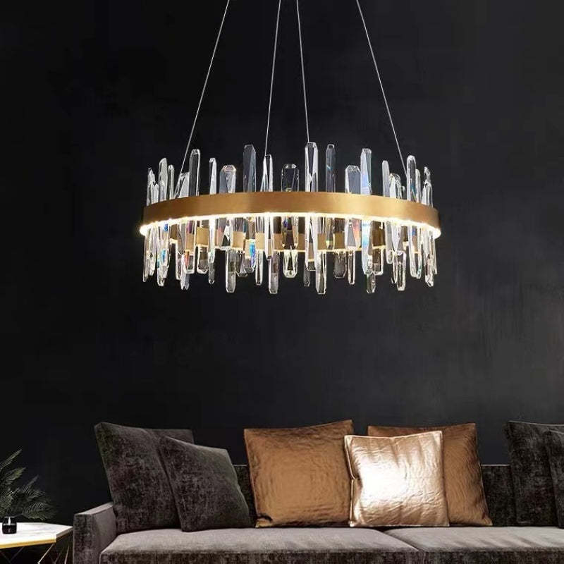 Marylin Moderne LED Hanglamp Metaal/Kristal Goud Slaapkamer/Woonkamer/Eetkamer