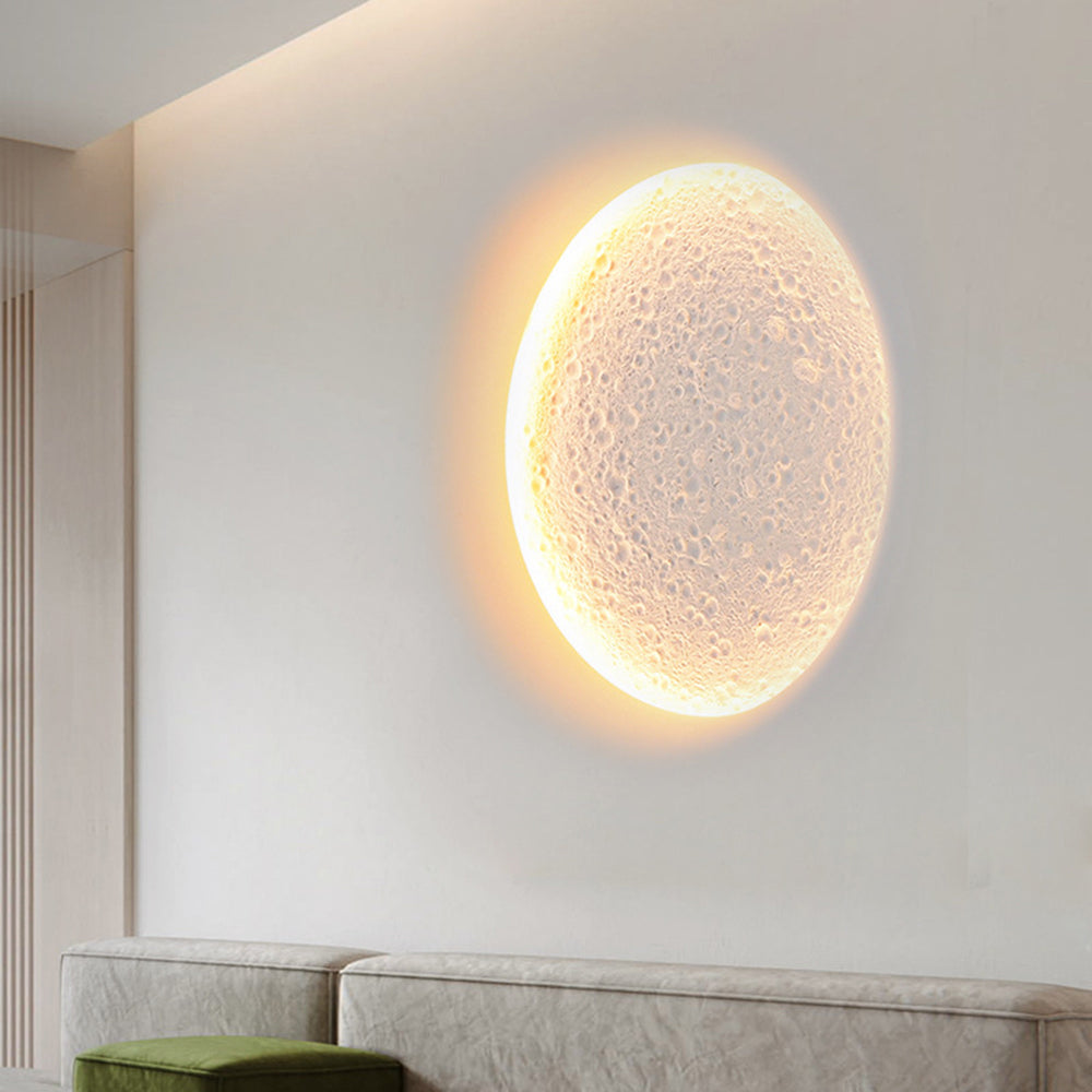 Elif Moderne Rond LED Binnen Wandlamp Wit Metaal Slaapkamer