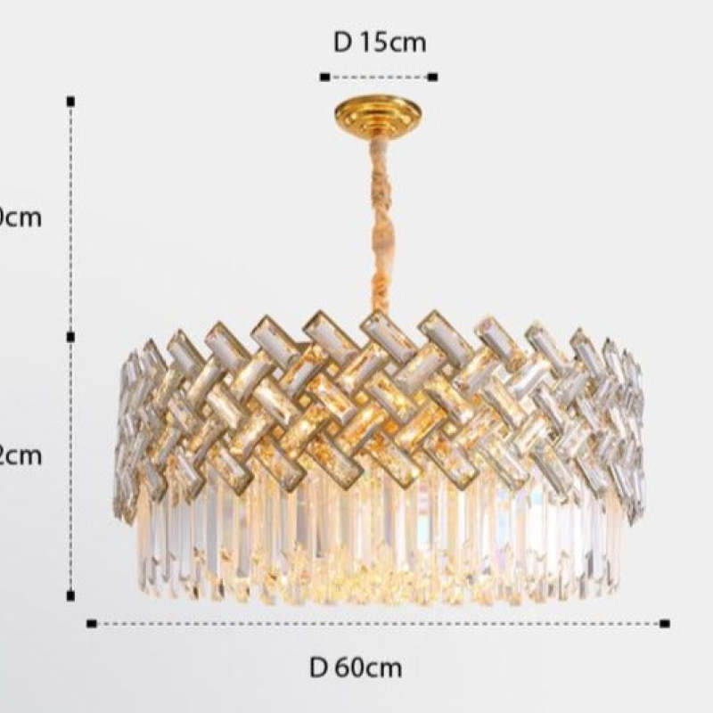 Marilyn Design LED Hanglamp Metaal/Kristal Slaapkamer/Woonkamer/Eetkamer