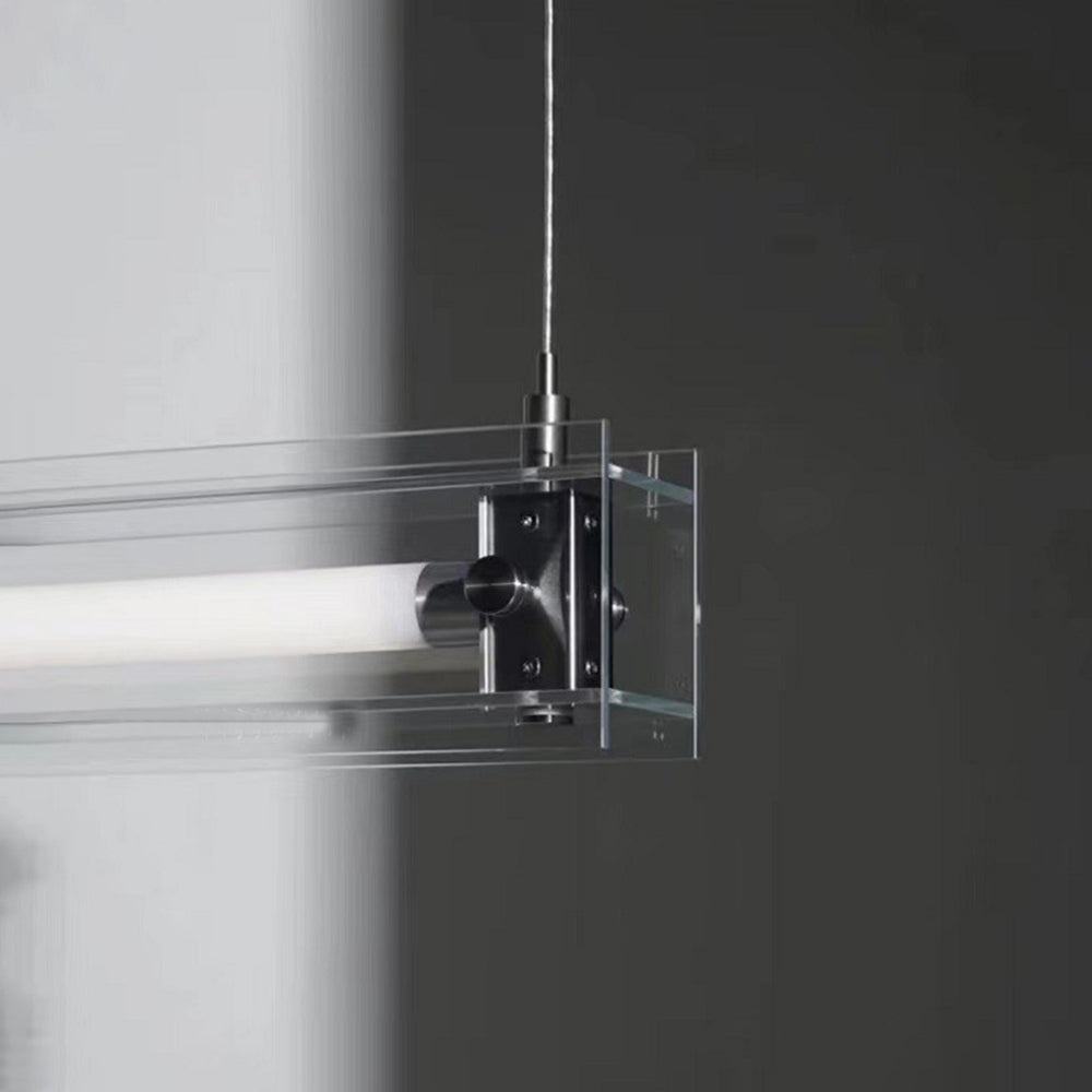 Edge Moderne Minimalistische Lineaire Metaal Hanglamp Wit
