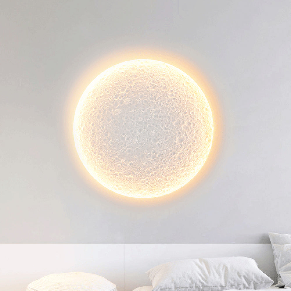 Elif Moderne Rond LED Binnen Wandlamp Wit Metaal Slaapkamer