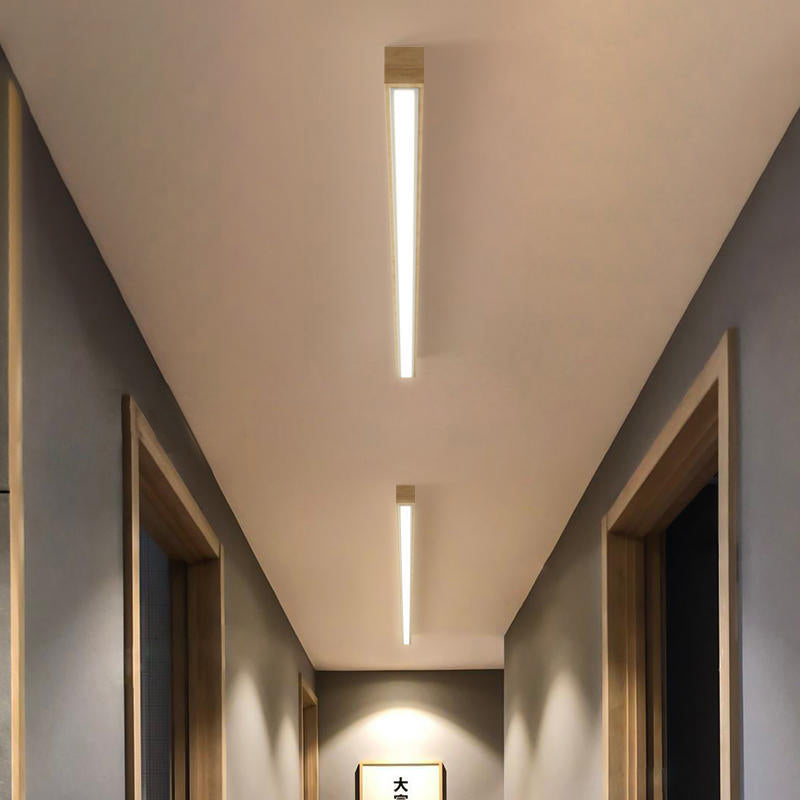 Edge Moderne LED Plafondlampen Houten Metaal Slaapkamer Woonkamer