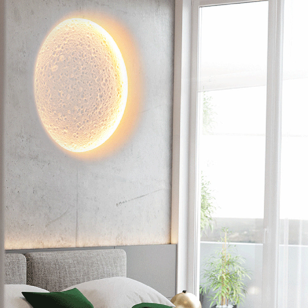 Elif Moderne Rond LED Binnen Wandlamp Wit Metaal Slaapkamer