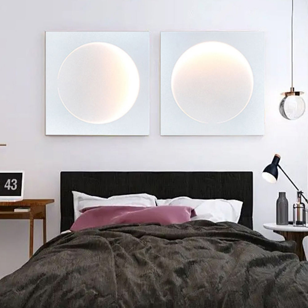 Elif Moderne Ronde LED Binnen Wandlamp Wit Metaal Slaapkamer