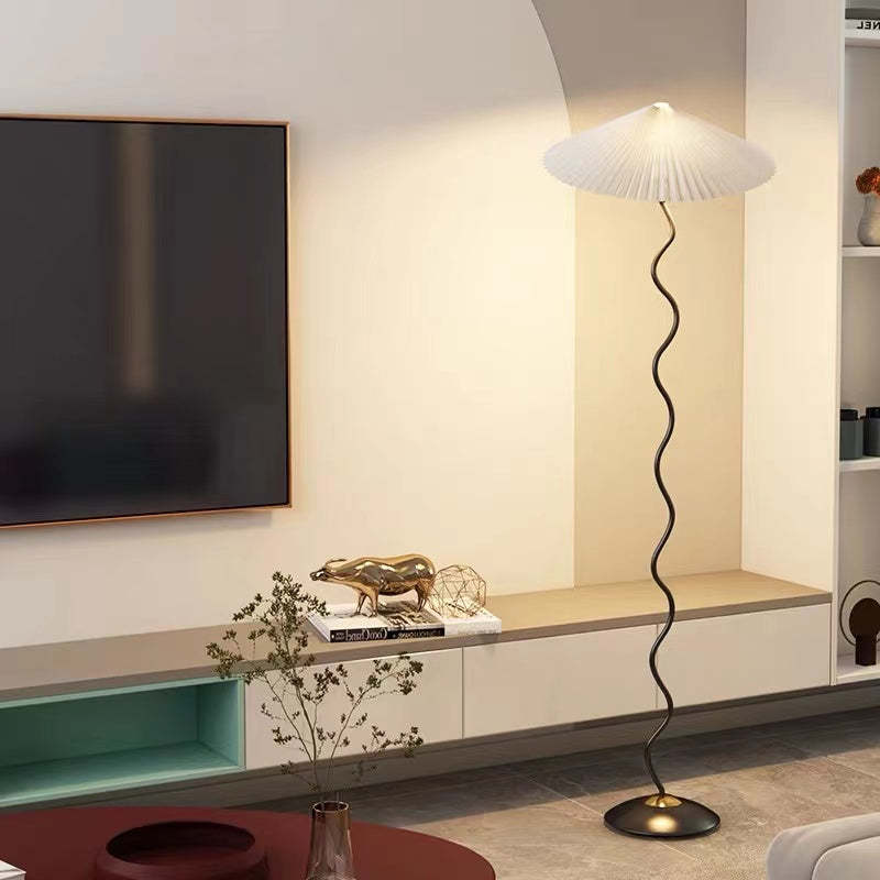 Ozawa Moderne LED Vloerlamp Rood/Oranje/Wit Metaal/Stof Woon/Eet/Slaapkamer