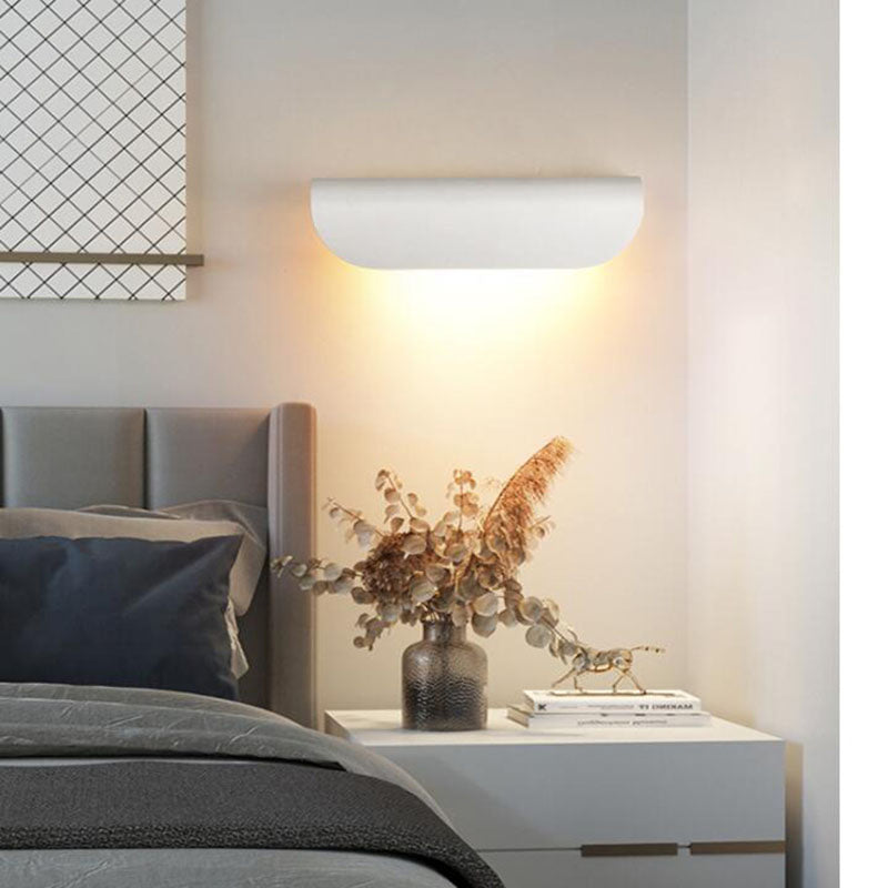 Orr Moderne LED Wandlampen Zwart Wit Acryl Metaal Tuin Hal Buiten