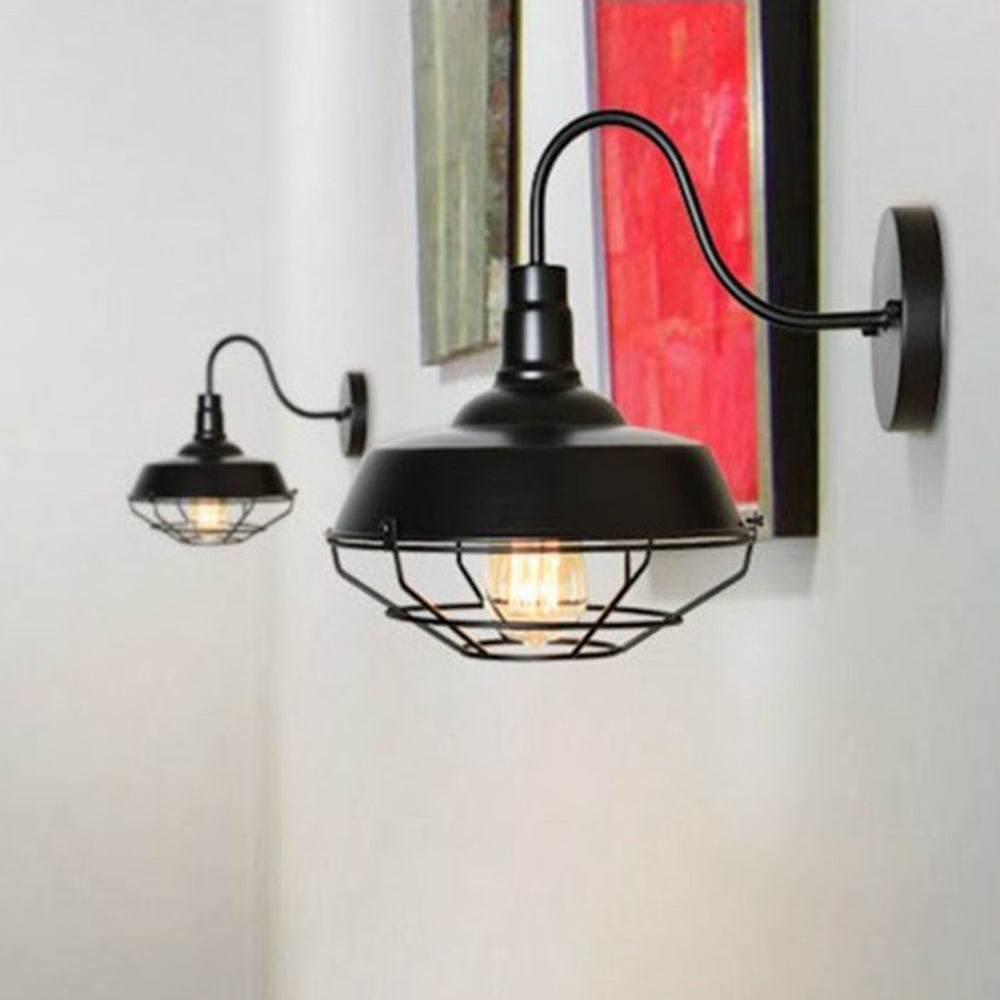 Alessio Wall Lamp Vintage/Antique, Metal, Black, Hallway