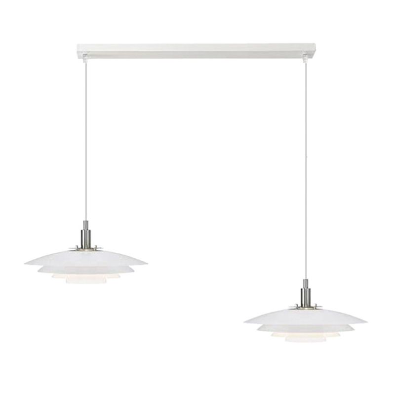 Carins Moderne Scandinavische LED Hanglamp Wit Metaal Eettafel