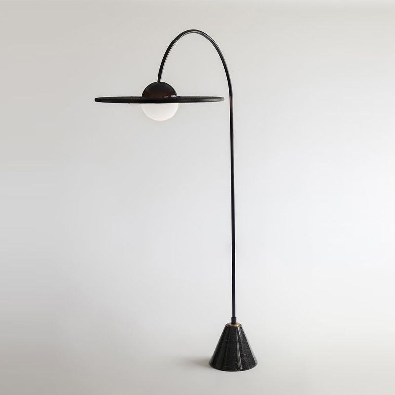 Carins Moderne Design LED Vloerlamp Zwart Metaal/Glas Woonkamer