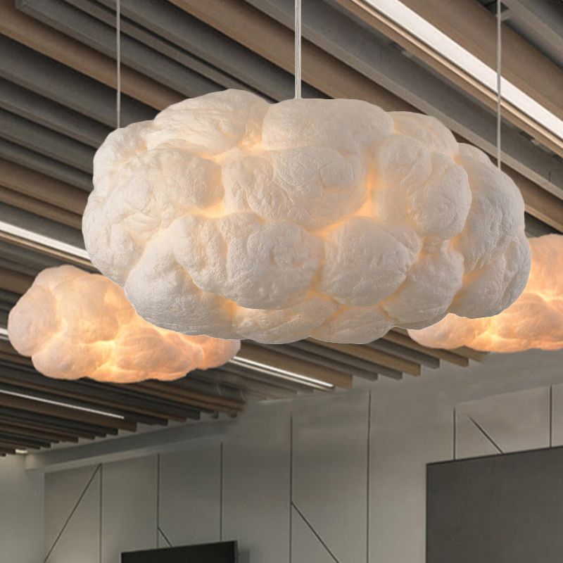 Minori Design Cloud LED Hanglamp PVC/Katoen Wit Slaap/Eet/Woonkamer