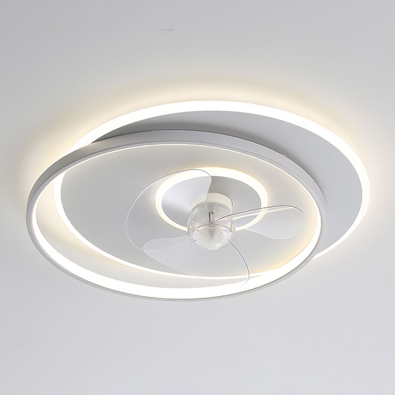 Edge Moderne LED Plafondlamp, Wit, Metaal/Acryl Slaapkamer