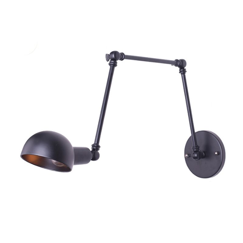 Brady Vintage Verstelbare Wandlamp Zwart Metaal Slaapkamer