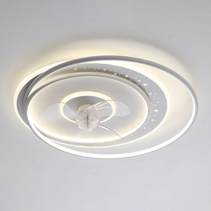 Edge Moderne LED Plafondlamp, Wit, Metaal/Acryl Slaapkamer