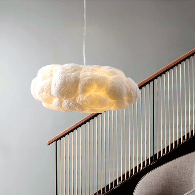 Minori Design Cloud LED Hanglamp PVC/Katoen Wit Slaap/Eet/Woonkamer