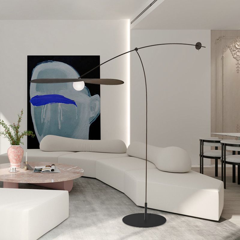 Carins Moderne Design LED Vloerlamp Zwart/Goud Metaal/Glas