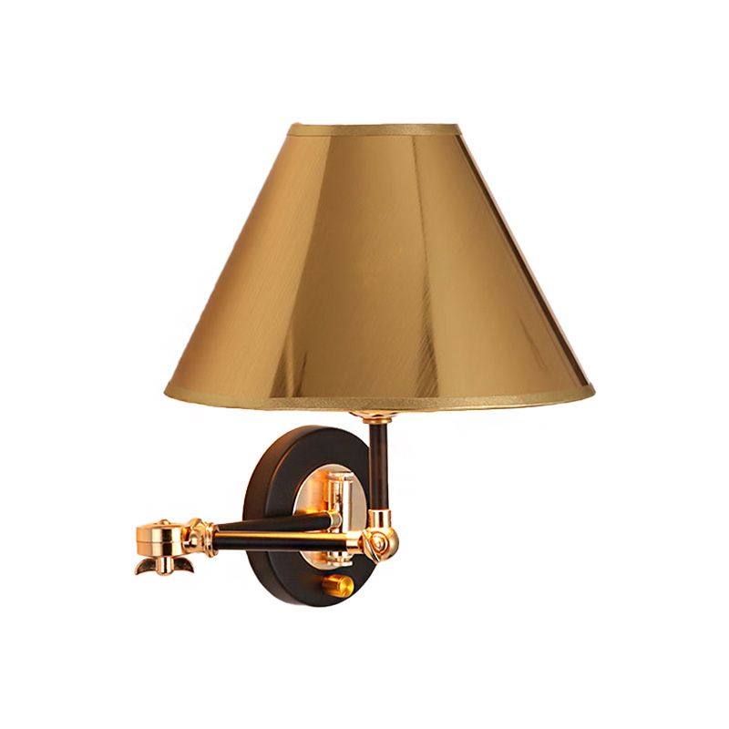 Carins Vintage Kegelvormige LED Wandlamp Goud Metaal Slaapkamer