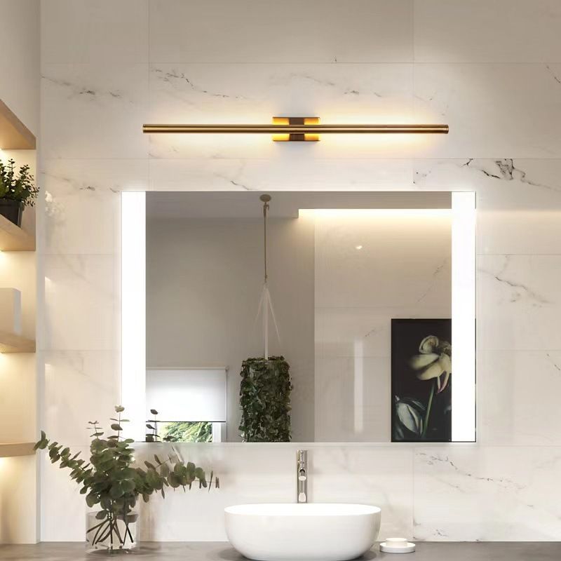 Edge Industriele LED Wandlamp Zwart/Messing Woon/Slaap/Badkamer Metaal&Acryl