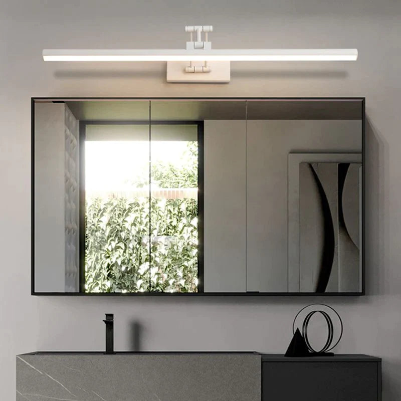 Edge Modern Spiegel Front Vanity LED Wandlamp Zwart/Wit Woon/Slaap/Badkamer Metaal