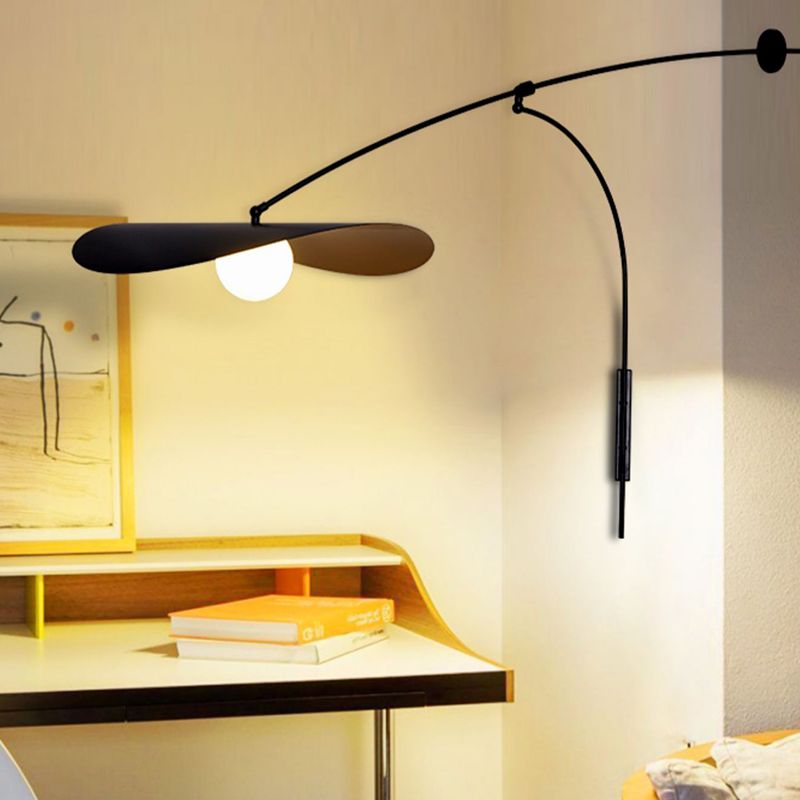 Carins Moderne LED Wandlamp Zwart/Goud Metaal/Glas Slaapkamer