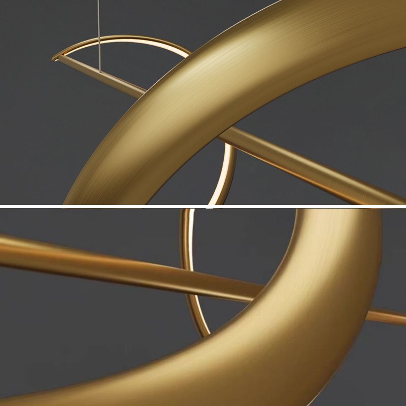 Louise Design LED Hanglamp Zwart/Goud Metall/Acryl Slaap/Eet/Woonkamer