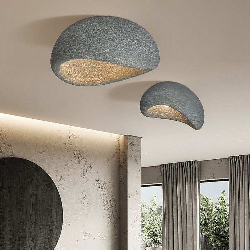 Byers Moderne LED Plafondlamp Wit/Grijs/Rood Hars Woonkamer